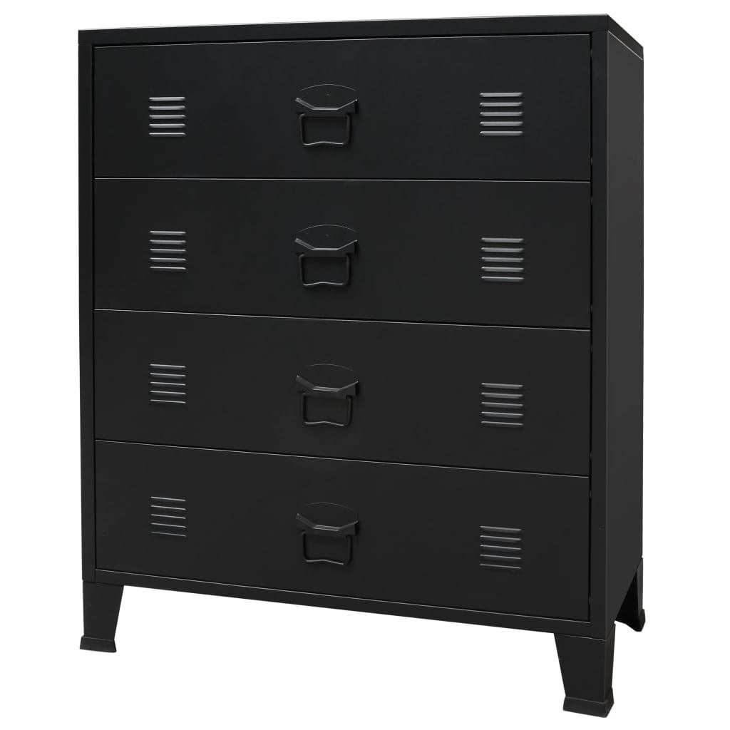 Buffet moderne acacia et noir IRON 195cm 3 portes Buffet moderne acacia et noir IRON 195cm 3 portes