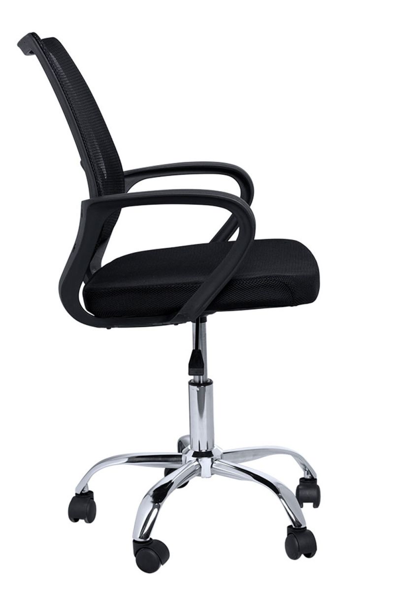 Regalos Miguel - Silla de Oficina Negra Midi Pro - Máxima Ergonomía - Ideal para Escritorio y Gaming - 3