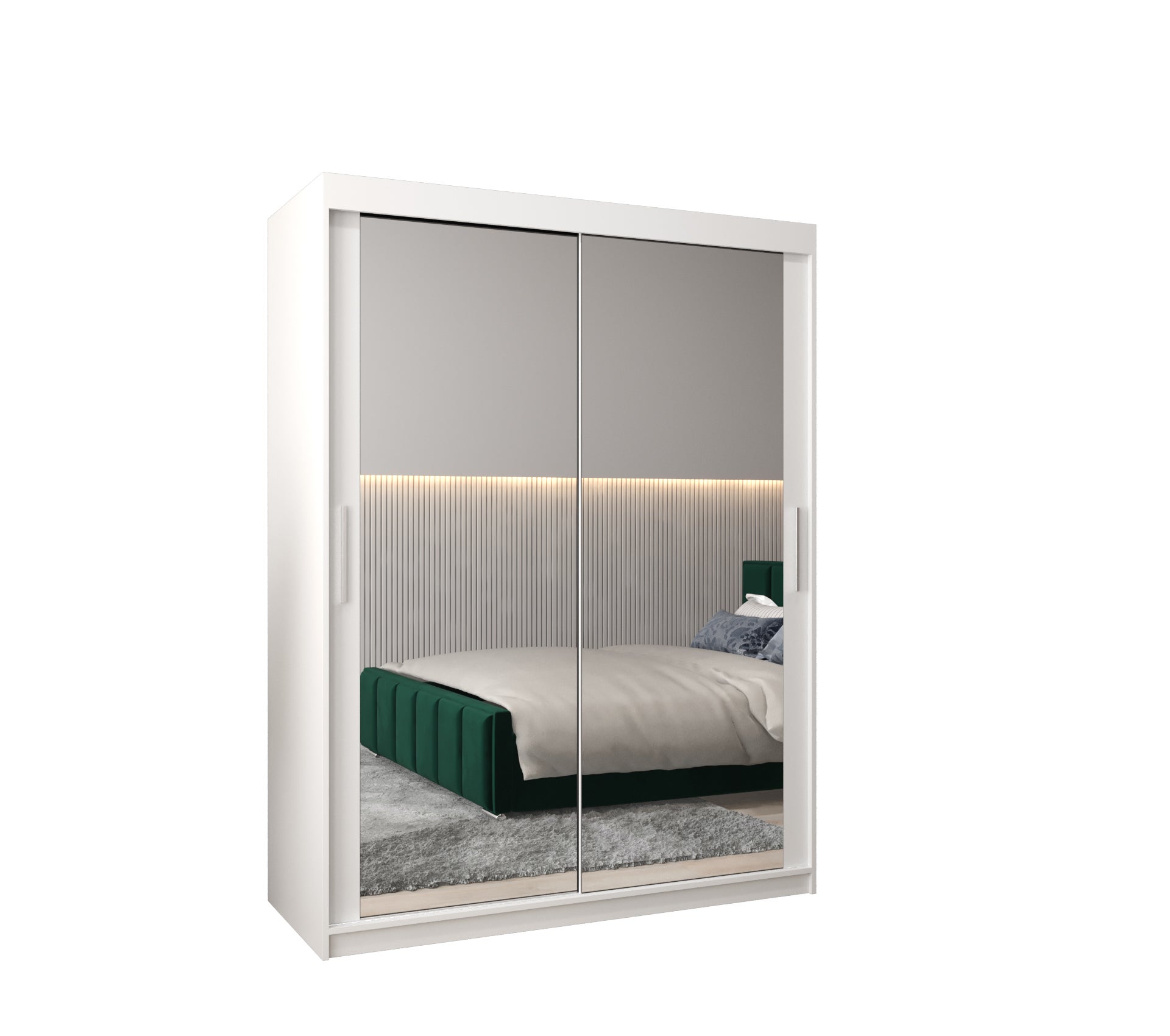 Szafa przesuwna garderoba TOKYO 3 150 x 62 x 200 cm Biały - Abiks Meble