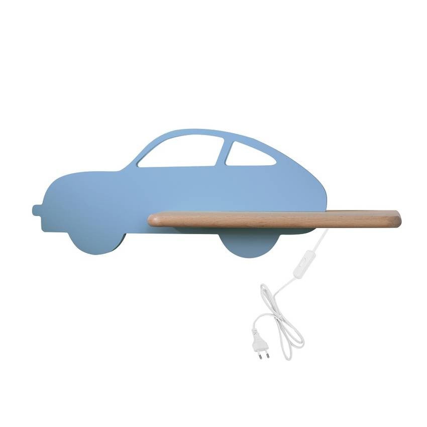 Kinkiet Car niebiesko-jasne drewno LED 4W 4000K 250lm wym: 15 x 43 x 12 cm metal IP20 Candellux