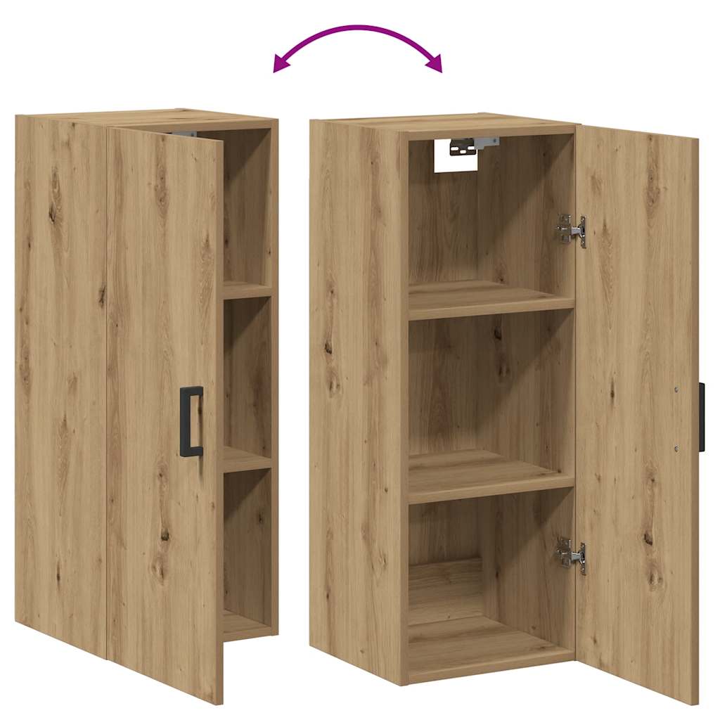 Armoire murale chêne artisanal 34,5x34x90 cm bois d'ingénierie vidaXL - 8