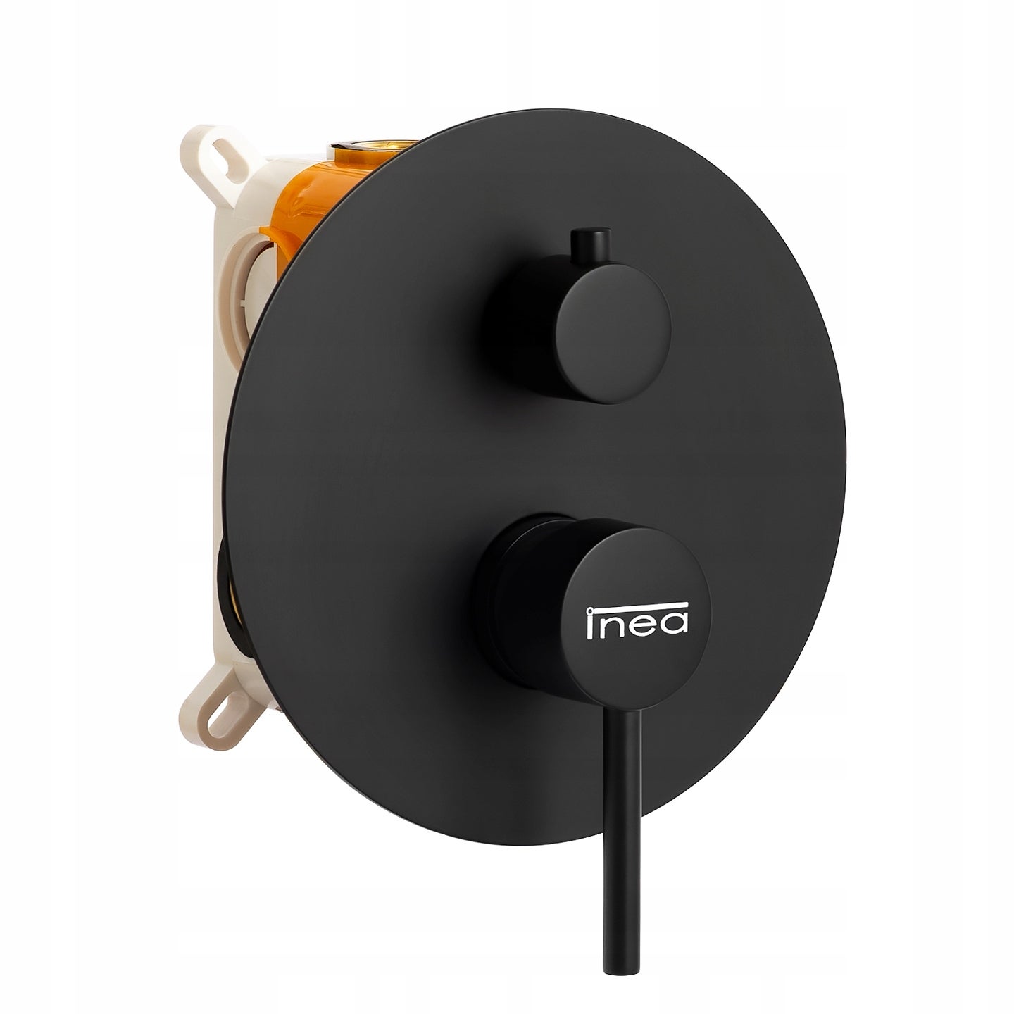 CZARNY MIESZACZ PODTYNKOWY PRYSZNICOWY WANNOWY BATERIA PODTYNKOWA INEA