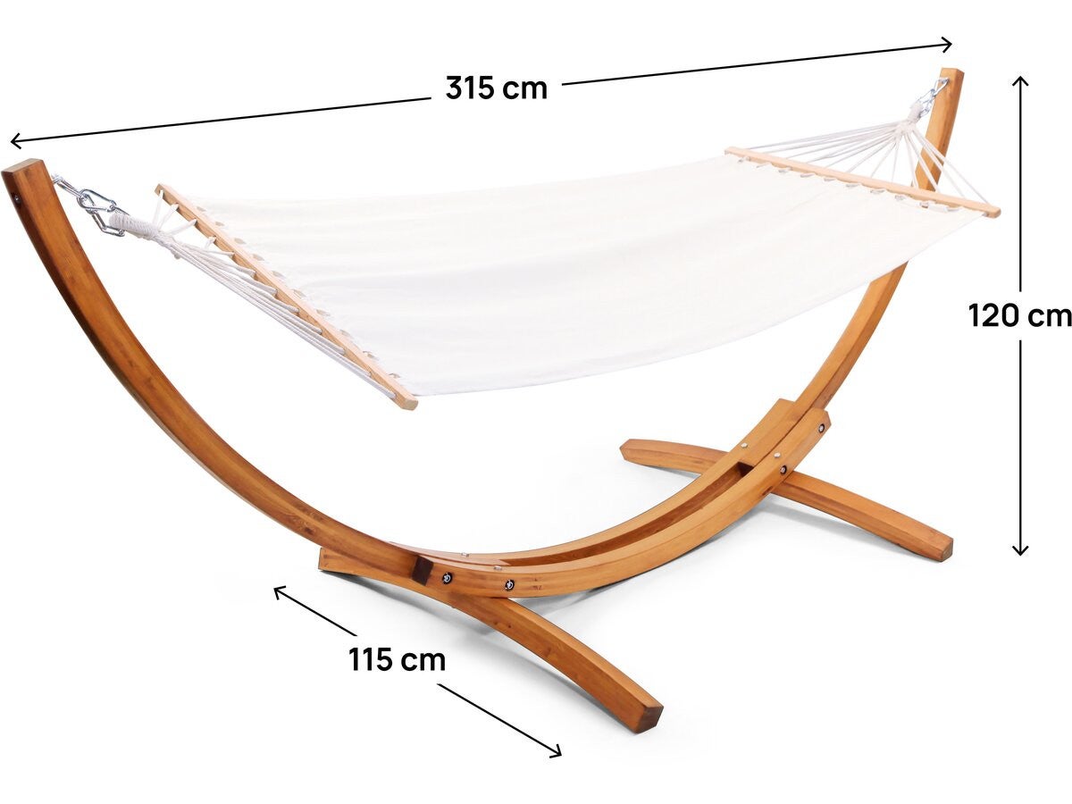 Hamac bois avec toile en coton 