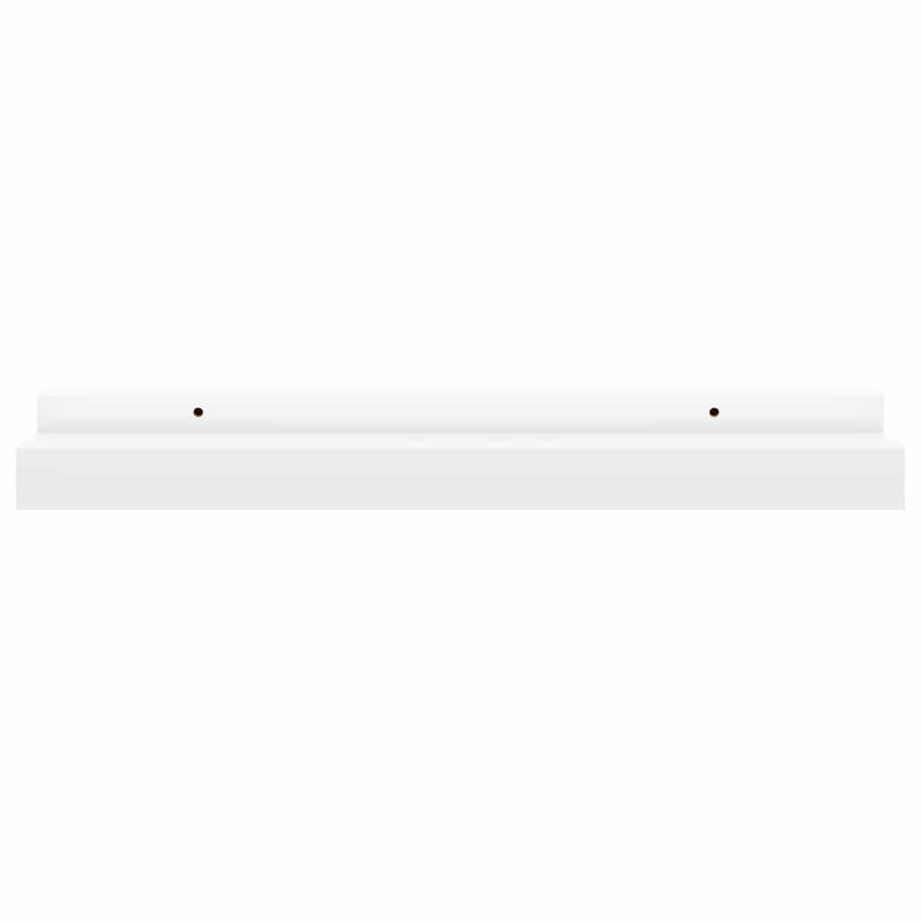 Étagères à rebord pour cadre photo 2 pcs Blanc 40x9x3 cm MDF - 9