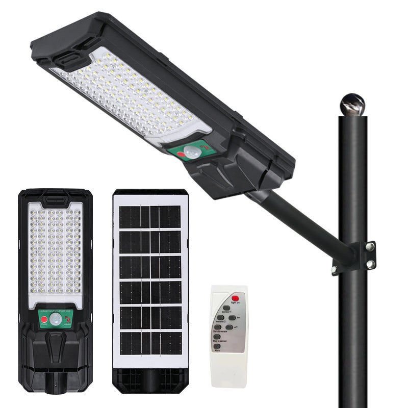 Jasna, zewnętrzna lampa solarna 200 W, montowana na ścianie, wodoodporne oświetlenie bezpieczeństwa, automatyczne włączanie/wyłączanie w nocy