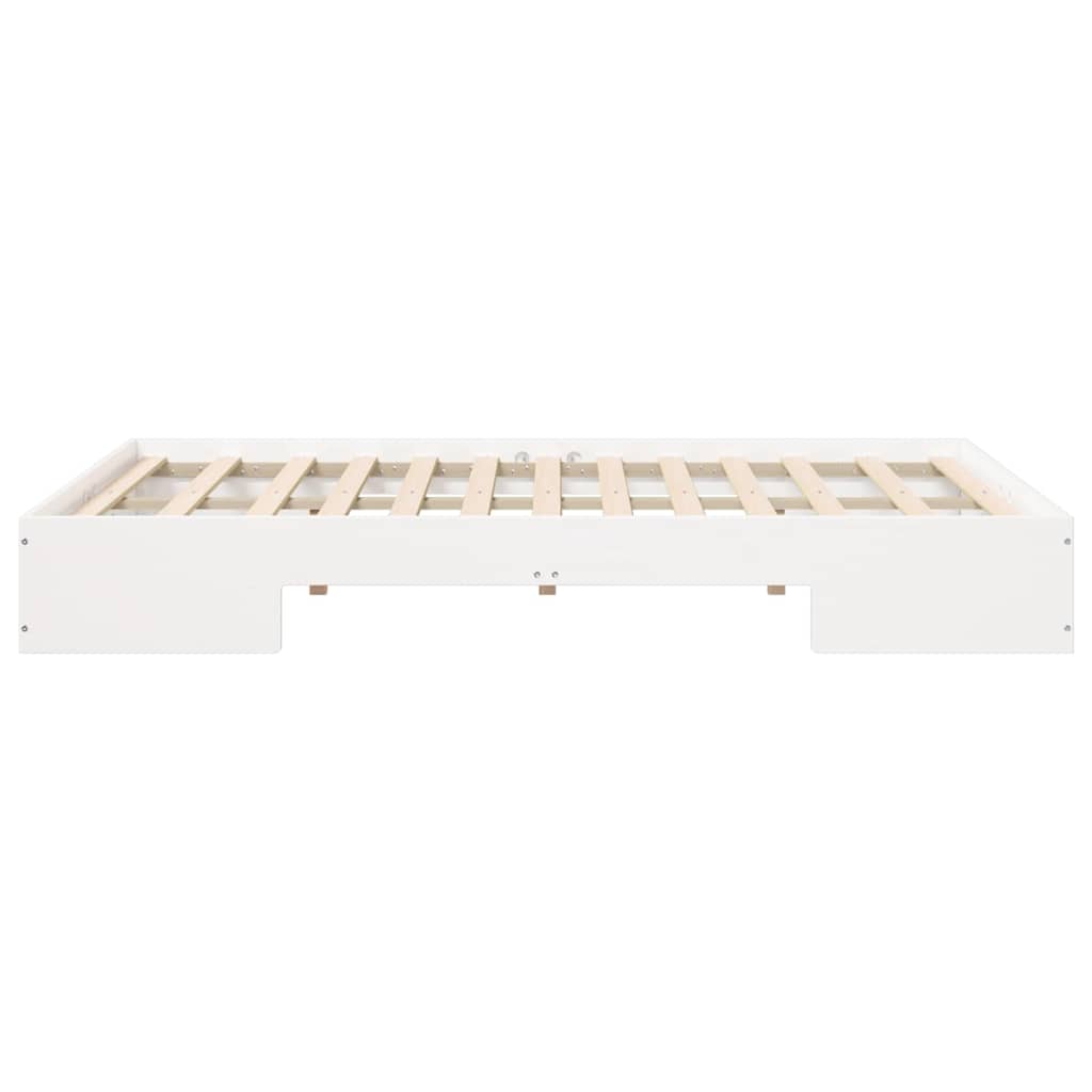 Cadre de lit blanc, pour la chambre, 120 × 190 cm - 6