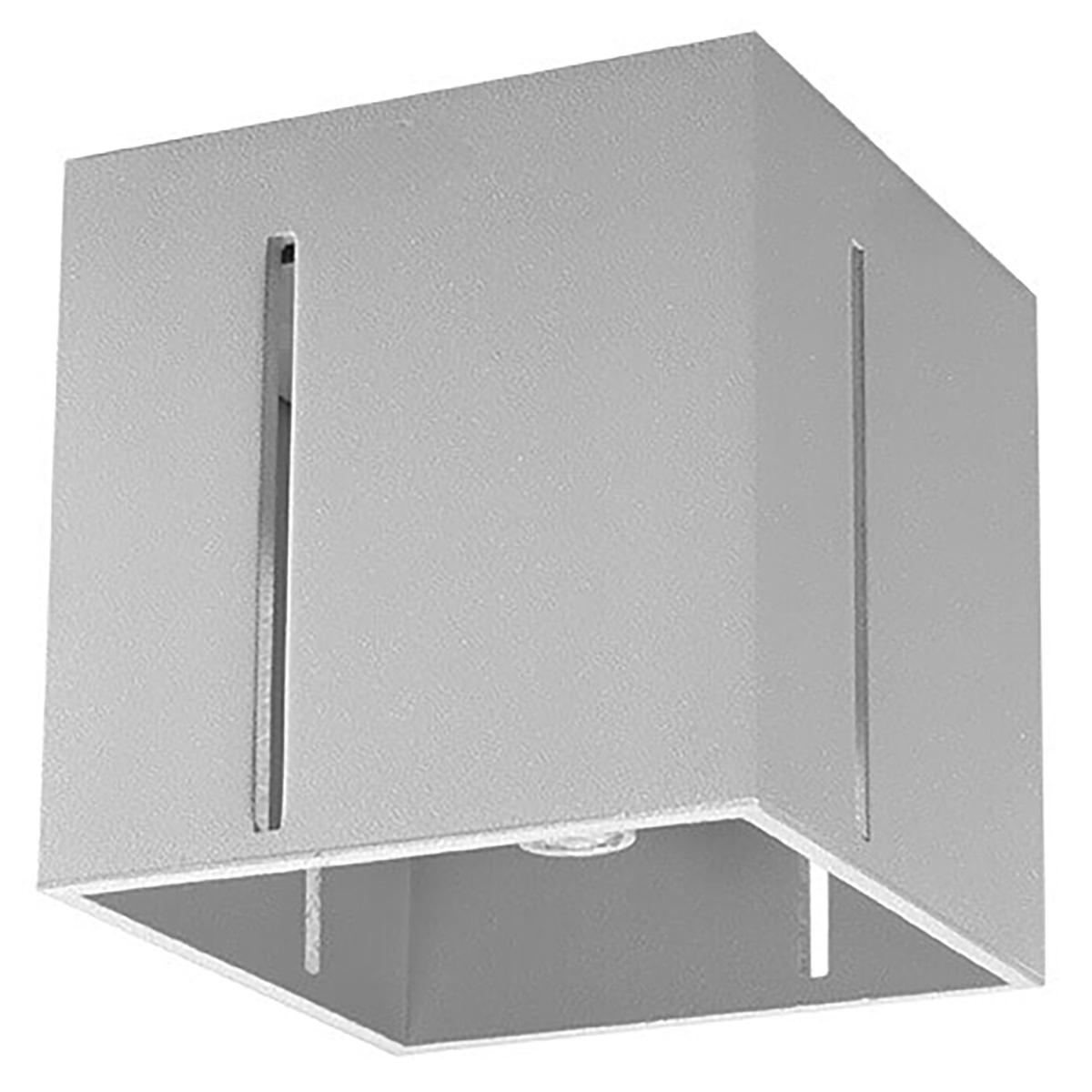 Reflektor sufitowy spot natynkowy Pixar kwadratowy szary 1xG9x40W wym: 10 x 10 cm aluminium Sollux Lighting