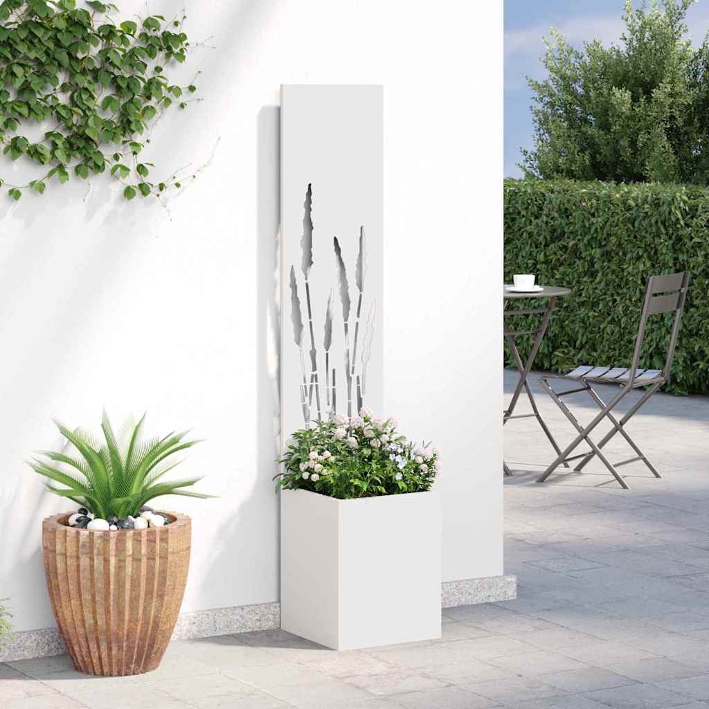 Écran de confidentialité de jardin Fretwork Blanc 32 x 150 cm vidaXL - 5