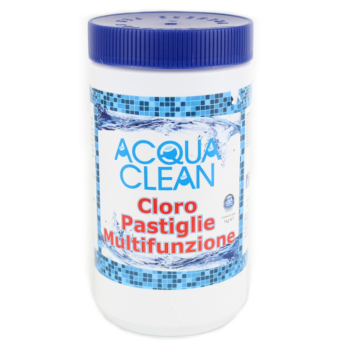 Cloro Piscina In Pastiglie 20g – 1kg (50 Pastiglie) A Lenta Dissoluzione Per Piscine Fuori Terra, Spa E Idromassaggi