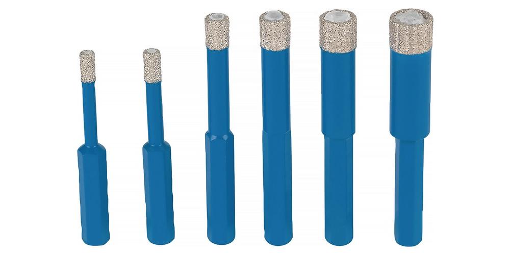 TYROLIT Zestaw wierteł do płytek DDT HEX 6cz. 5 6 8 10 12 14 mm Trzpień HEX - 34393131