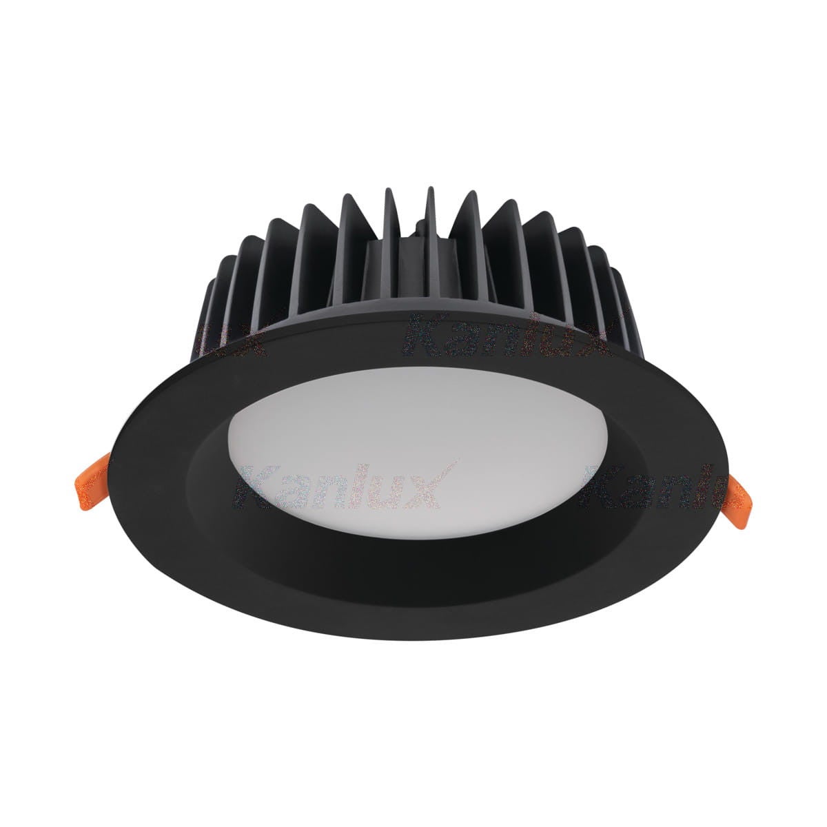 Oprawa stropowa sufitowa wpuszczana Tiberi czarna LED 40W 4000K 2850lm wym: 19 x 19 cm okrągła Kanlux