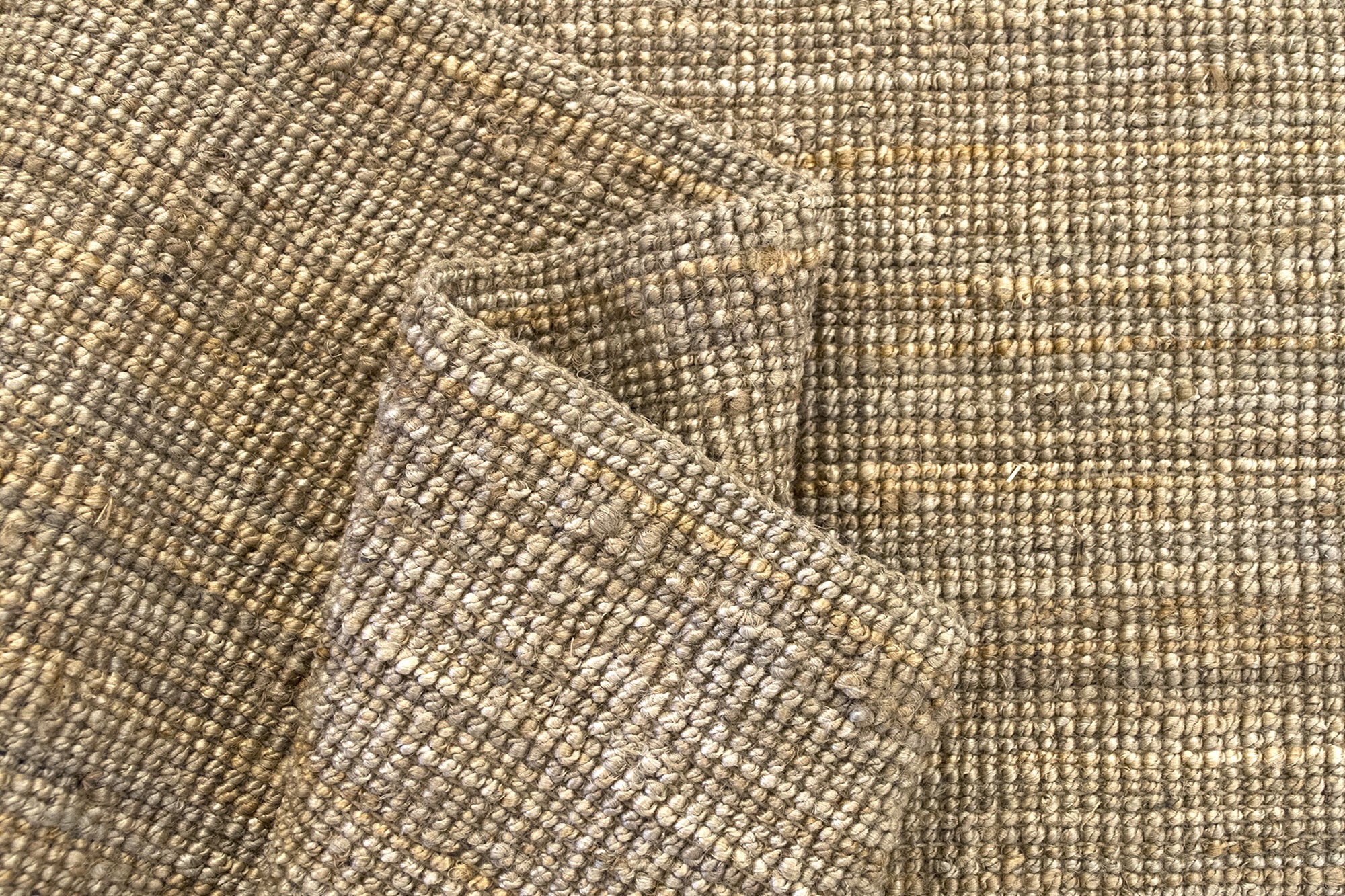 Hamid - Alfombra de yute natural en bucle (350 x 250 cm) - Ideal para salón, dormitorio y sala de estar - 4