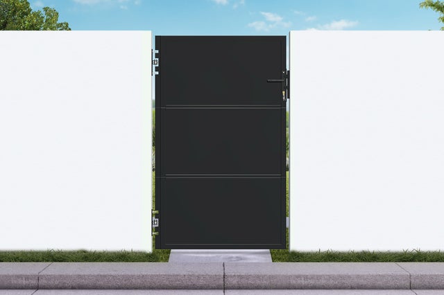 Portillon acier noir mat 1m NALI H.160cm