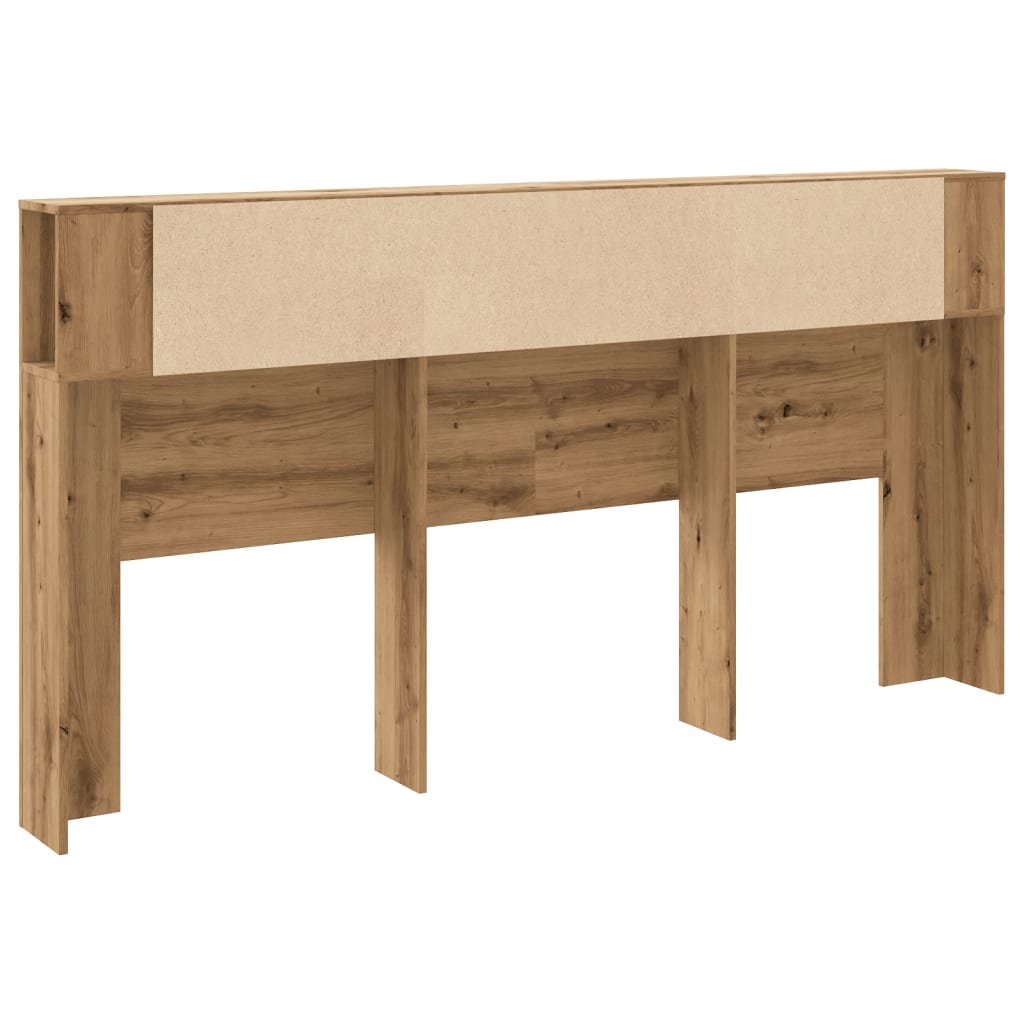 Armoire de tête de lit，Décoration murale chêne artisanal 200x18,5x102,5 cm CFW474151 - 6