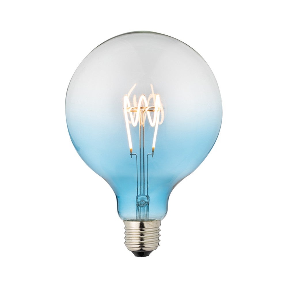 Ampoule décorative LED bleue globe d.125 4W 140lm dimmable | Leroy Merlin