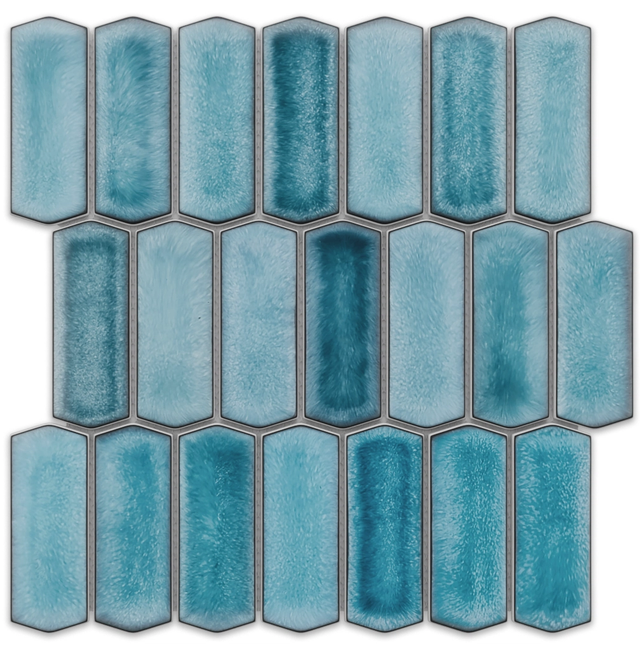 Plaque De Mosaïque Céramique Blanc Crème – 22-0102-R10_b – Mosaik-Netzwerk – 1 Plaque