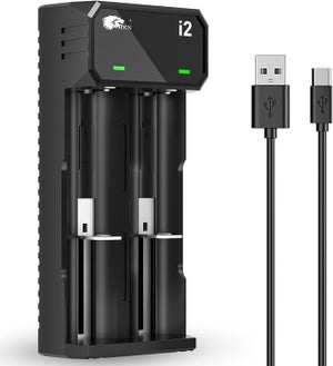 Chargeur De Batteries 8 Slots - Pour Piles 18650/26500 Lithium 3,7 V Et Ni-MH/NiCd 1,2 V, écran LCD, Prise UE