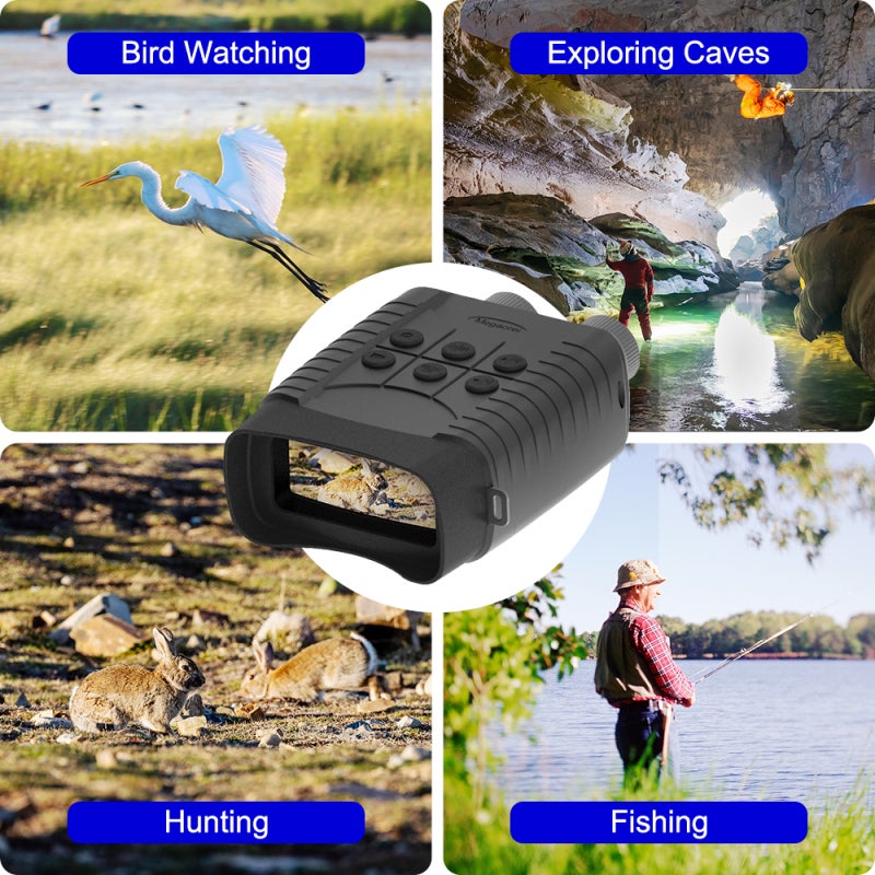 1080P Night Vision Goggles 3 Inch Screen Binocular Digital Zoom Infrared Telescope Standard Configuration - 8