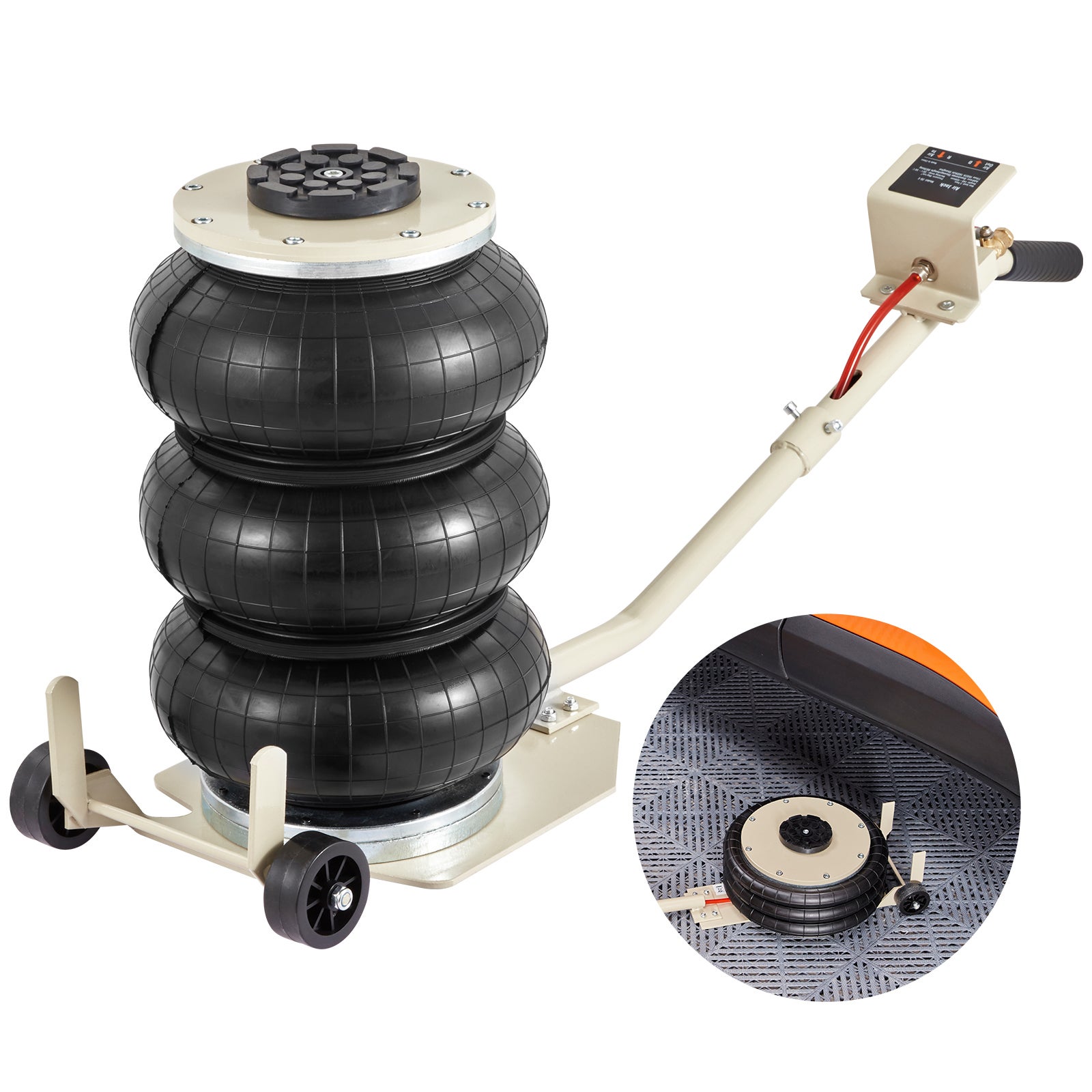 Arbre De Cric Hydraulique Universel - Tête Flexible 14 Cm, Levage Voiture Et Moto, Acier Robuste - 6