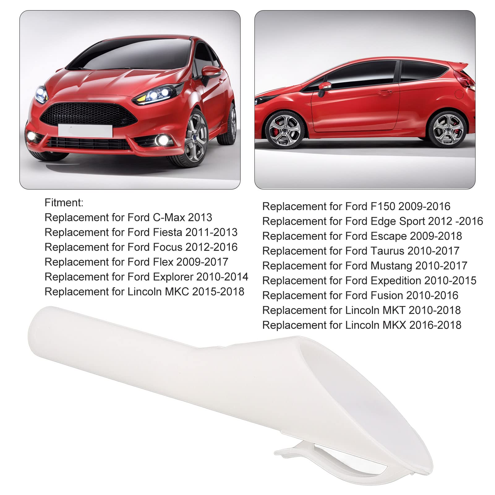 Entonnoir de remplissage de carburant d'urgence 1782177 Adaptateur de bec de remplissage de carburant sans bouchon de remplacement pour Ford CMax Fies - 6