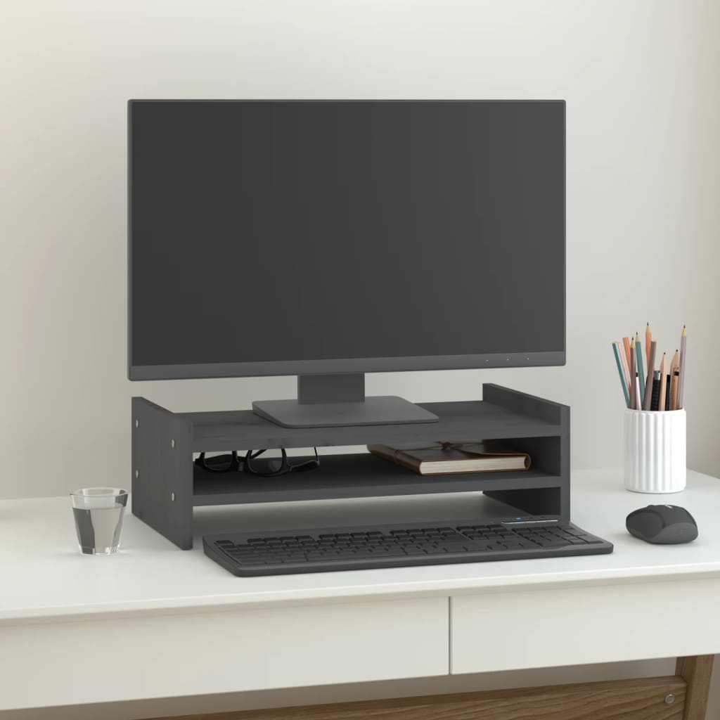 VidaXL Mensole Cubo Muro 2 pz Grigio Sonoma 60x15x23 Legno Multistrato