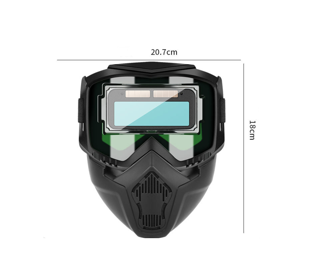 Lot de 1 Casque de Soudage à Assombrissement Automatique, Protection Amovible pour Soudage, Masque Respiratoire pour Meulage et Soudure avec Écran de - 4
