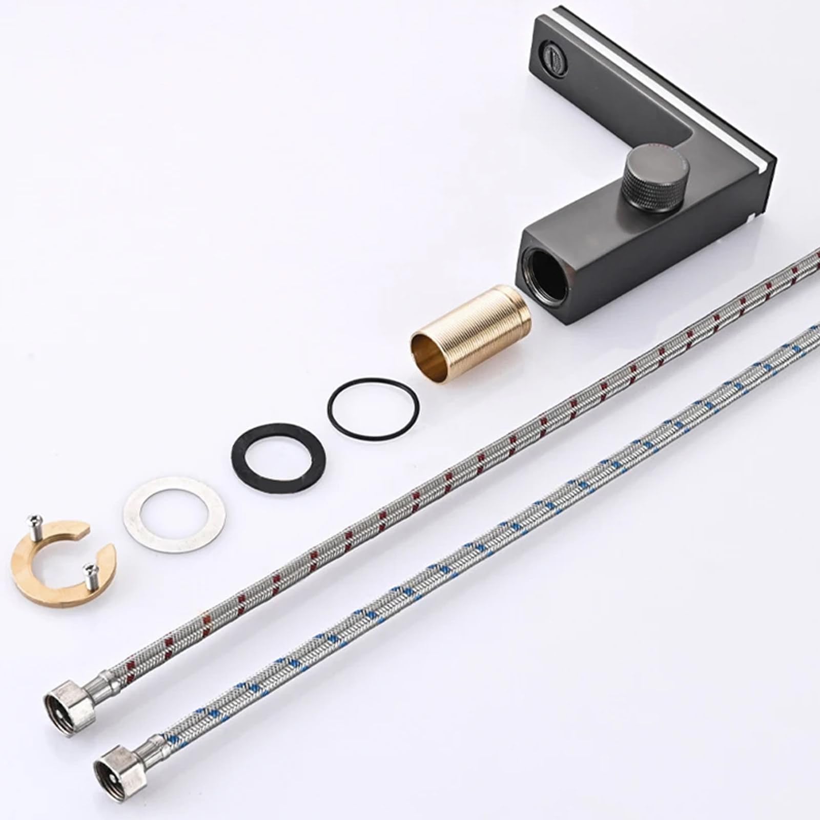 Rubinetto intelligente per il bagno con temperatura LED calda e fredda per lavandino, cucina, rubinetto per lavabo singolo del bagno - 6