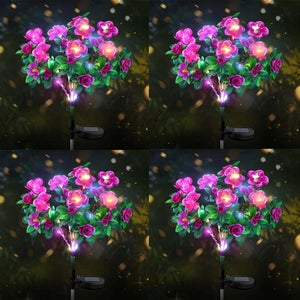 Luci solari Firefly Luci anti prato Giardino Cortile Piccola decorazione paesaggistica Bianco caldo 10 pezzi LED 2 confezioni