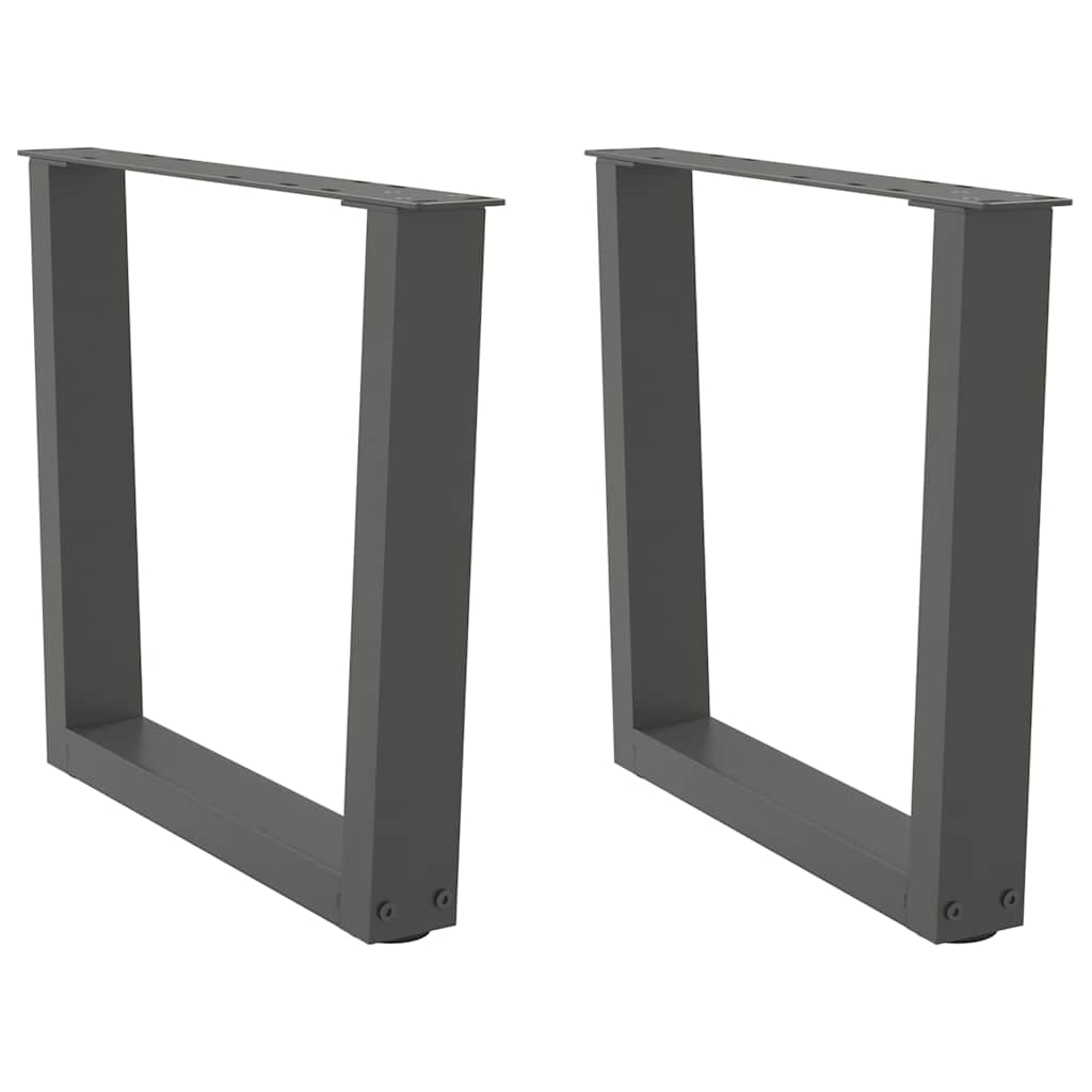 Nogi do stolika kawowego w kształcie litery V 2 szt. Antracyt 50x(42-43,3) cm Stal vidaXL