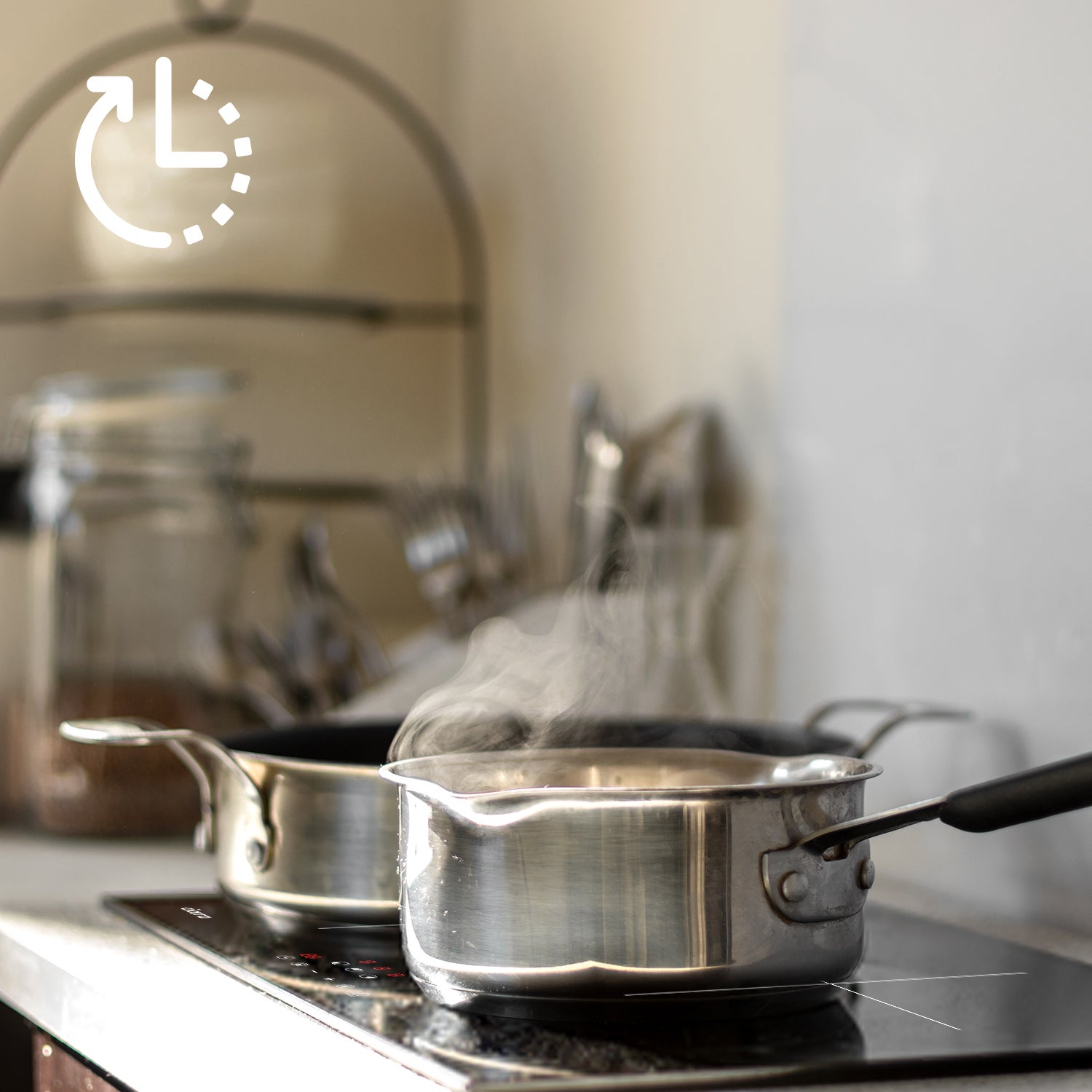 CIARRA Placa de Inducción 3 fuegos 6200W 59x52cm Temporizador 99 Min Auto-Stop CD3BIH - 6