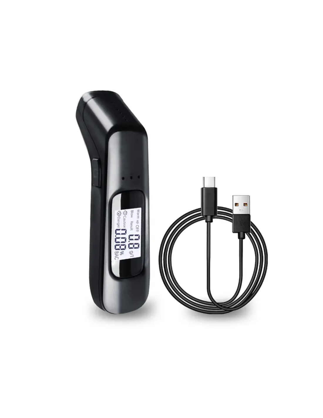 Etilometro Digitale Portatile MR702 - Senza Contatto, Ricaricabile, Display LCD
