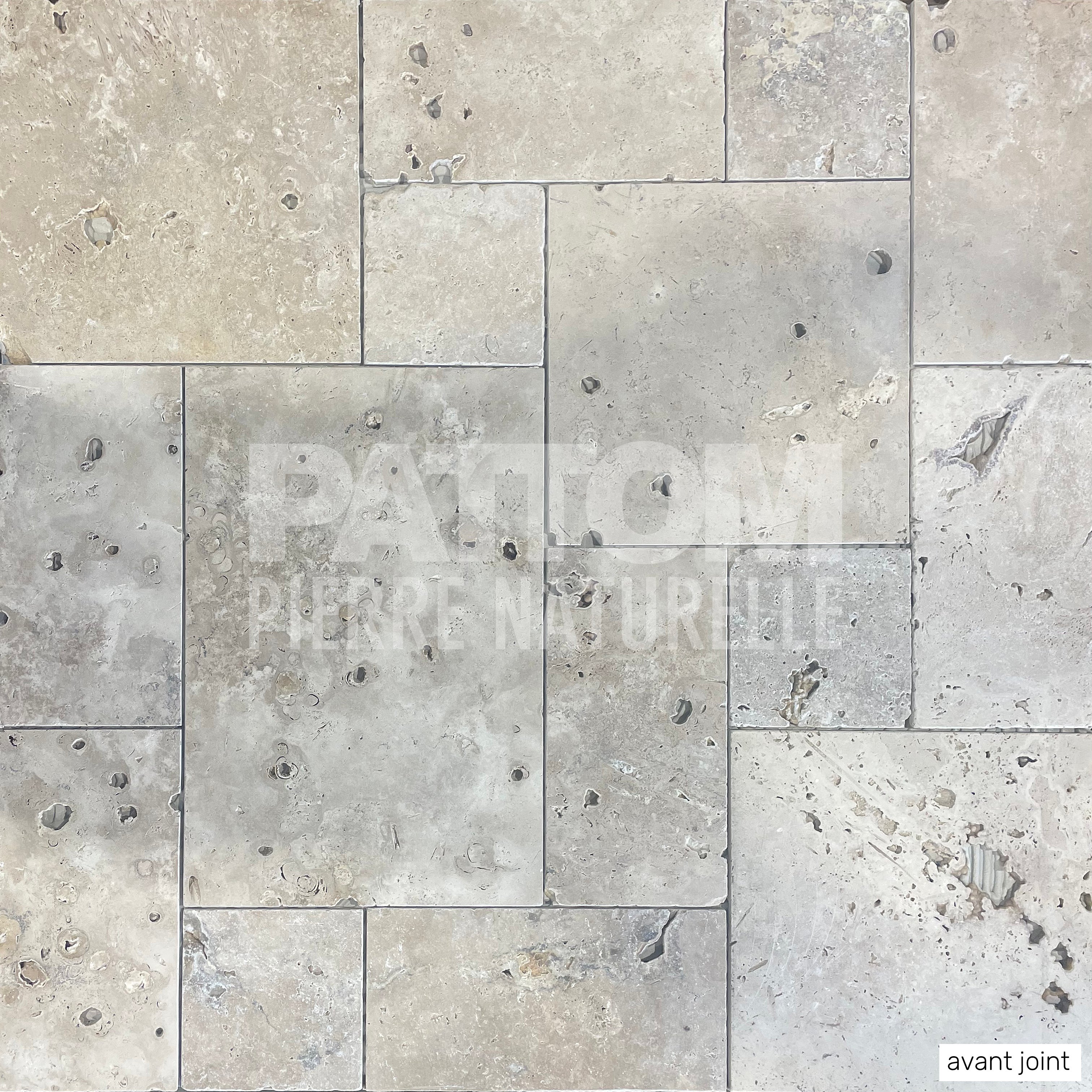 TRAVERTIN RUSTIC (2nd Choix) , pierre naturelle, Opus 4 formats EP 1,2cm intérieur/exterieure (carton de 0,74m2) - PATTOM LIVRAISON CHARIOT EMBARQUÉ - 8