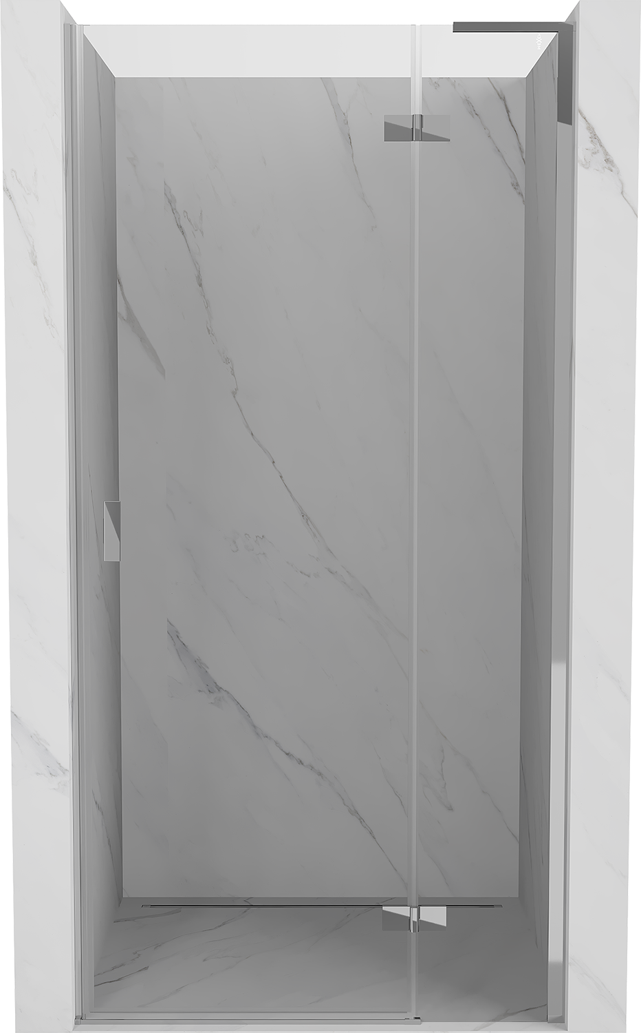 Mexen Mist-H L drzwi prysznicowe uchylne prawe 105 cm, transparent, chrom - 8A5L-105-000-01-00-P
