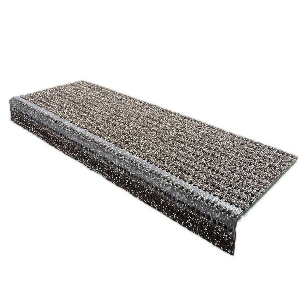 Lot De 3 Tapis De Marche Caoutchouc Pour Escaliers Extérieurs - 25x65cm, Structure Diamant