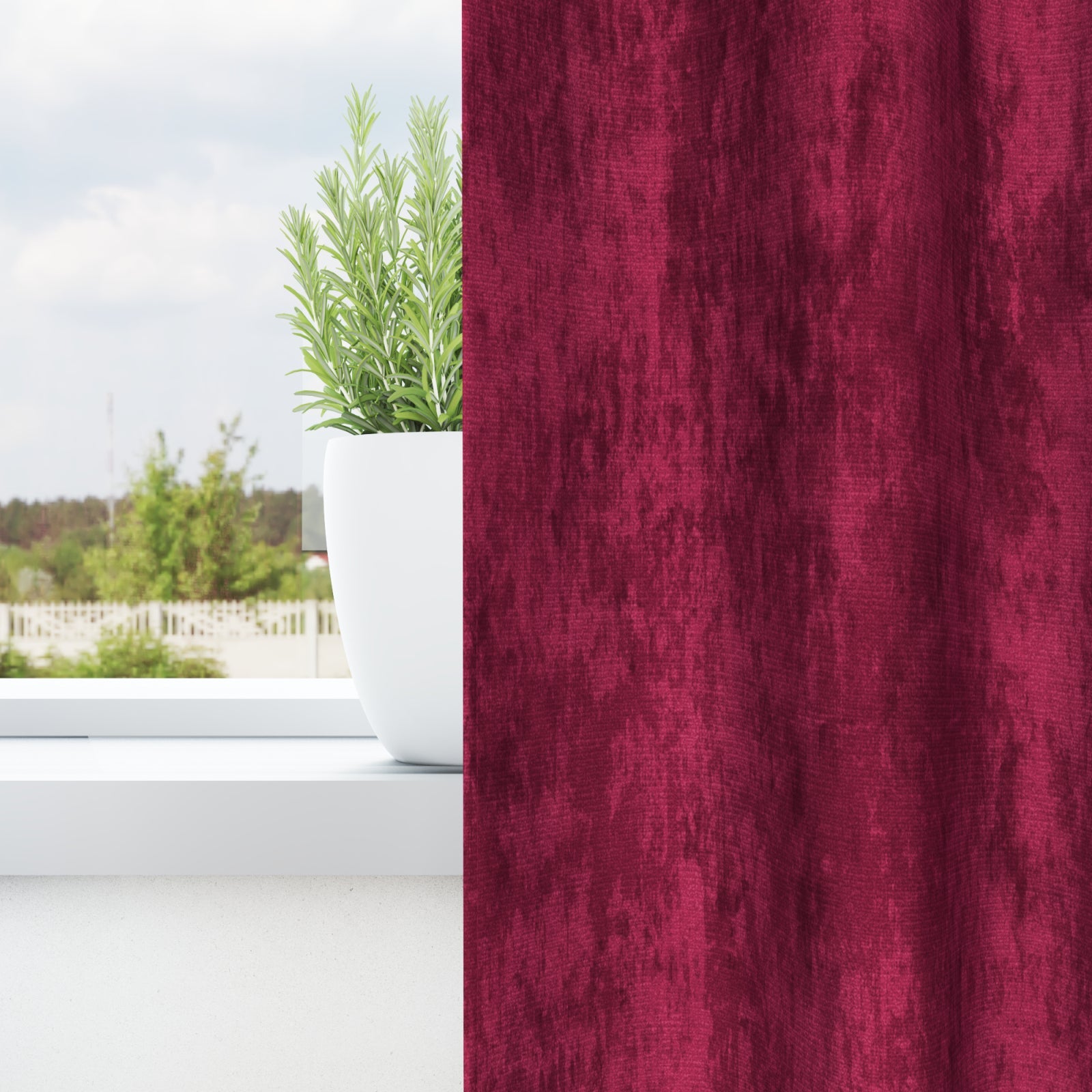 Zasłony z weluru 2 pcs czerwone wino 225 x 140 cm Aksamit vidaXL