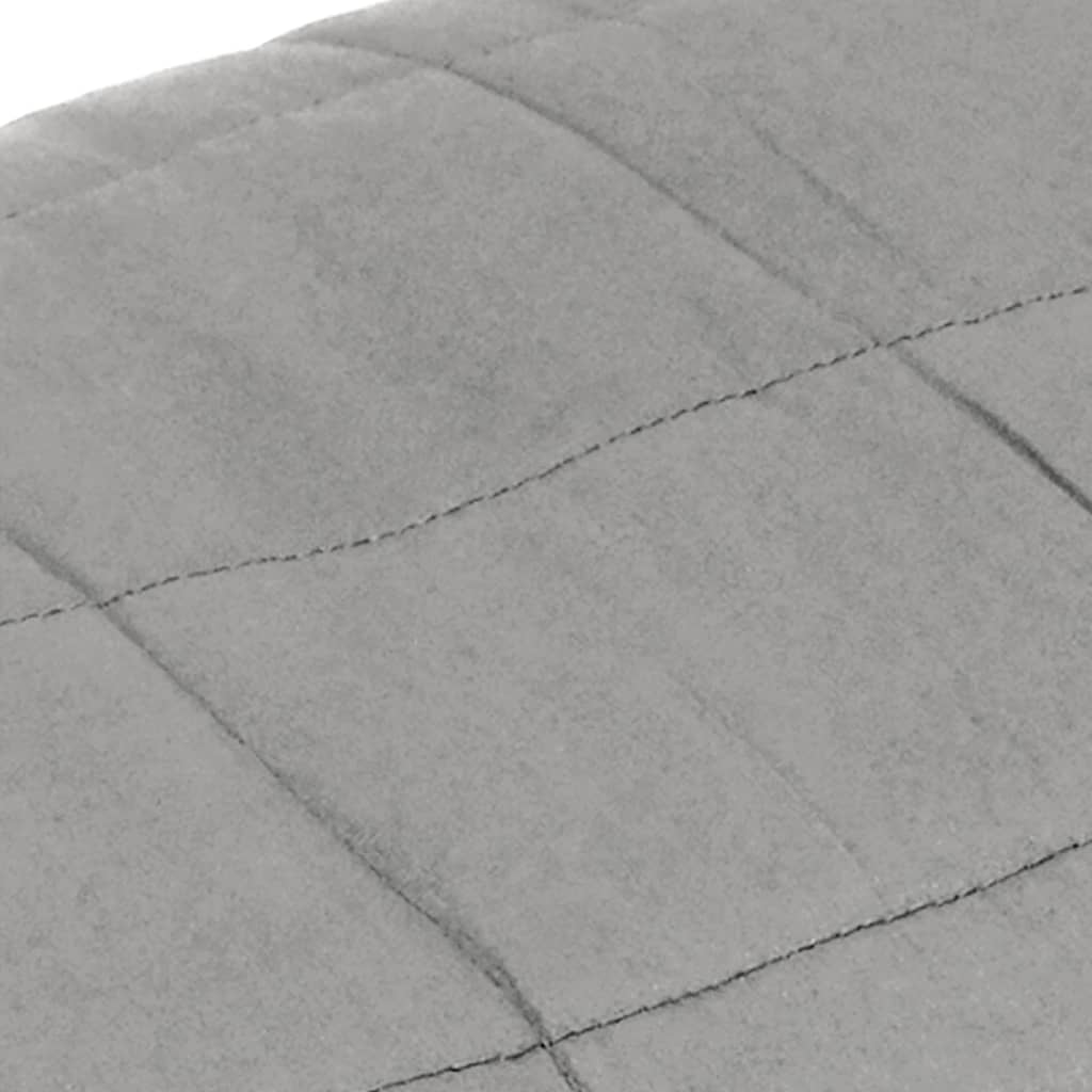 Couverture lestée Gris 220x235 cm 11 kg Tissu vidaXL - 5