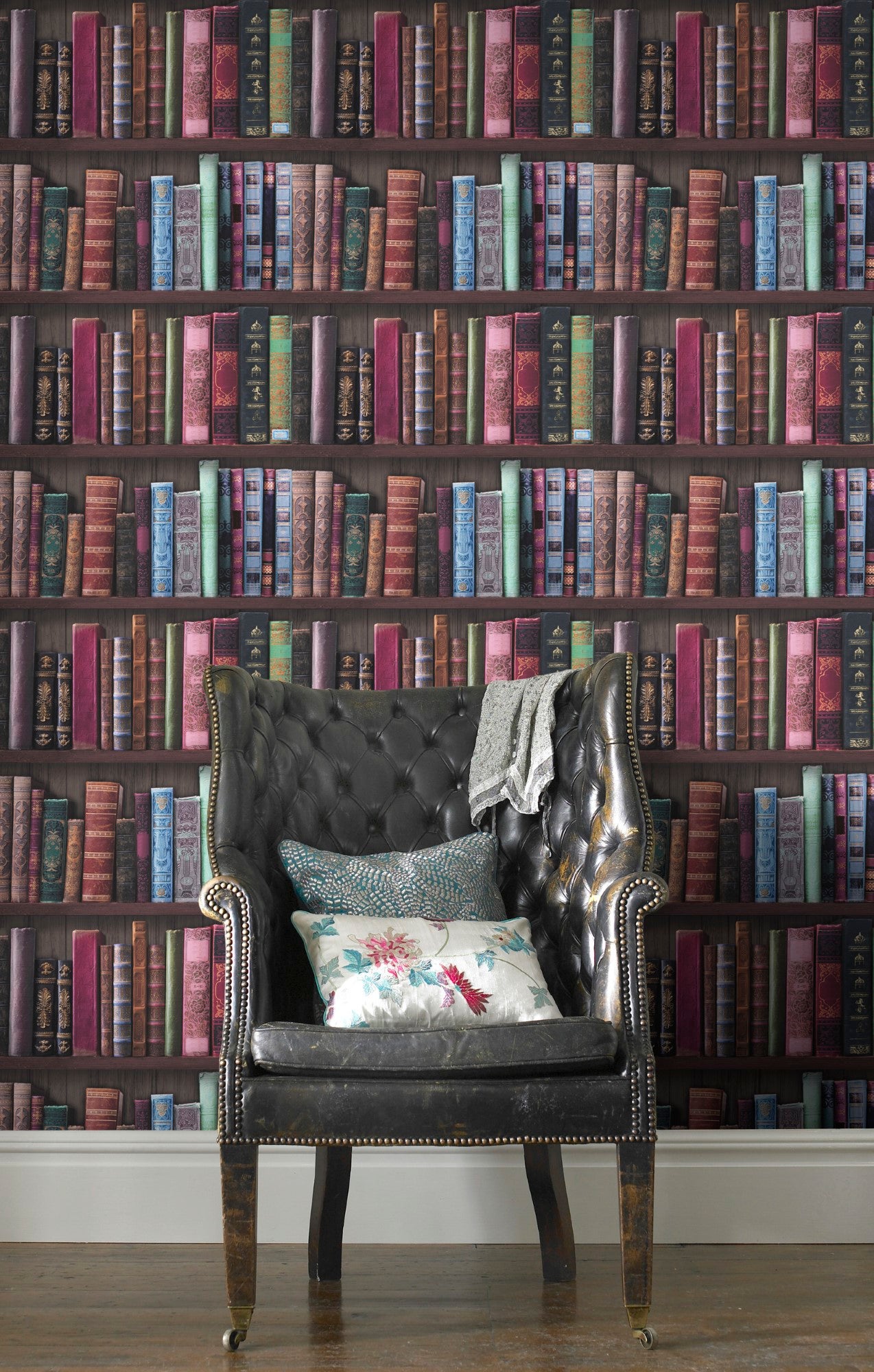 Papel pintado Libros 1005 x 52cm Multicolor | Leroy Merlin