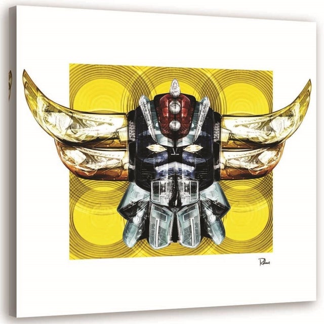 Tableau Portrait de Goldorak - 40 x 40 cm