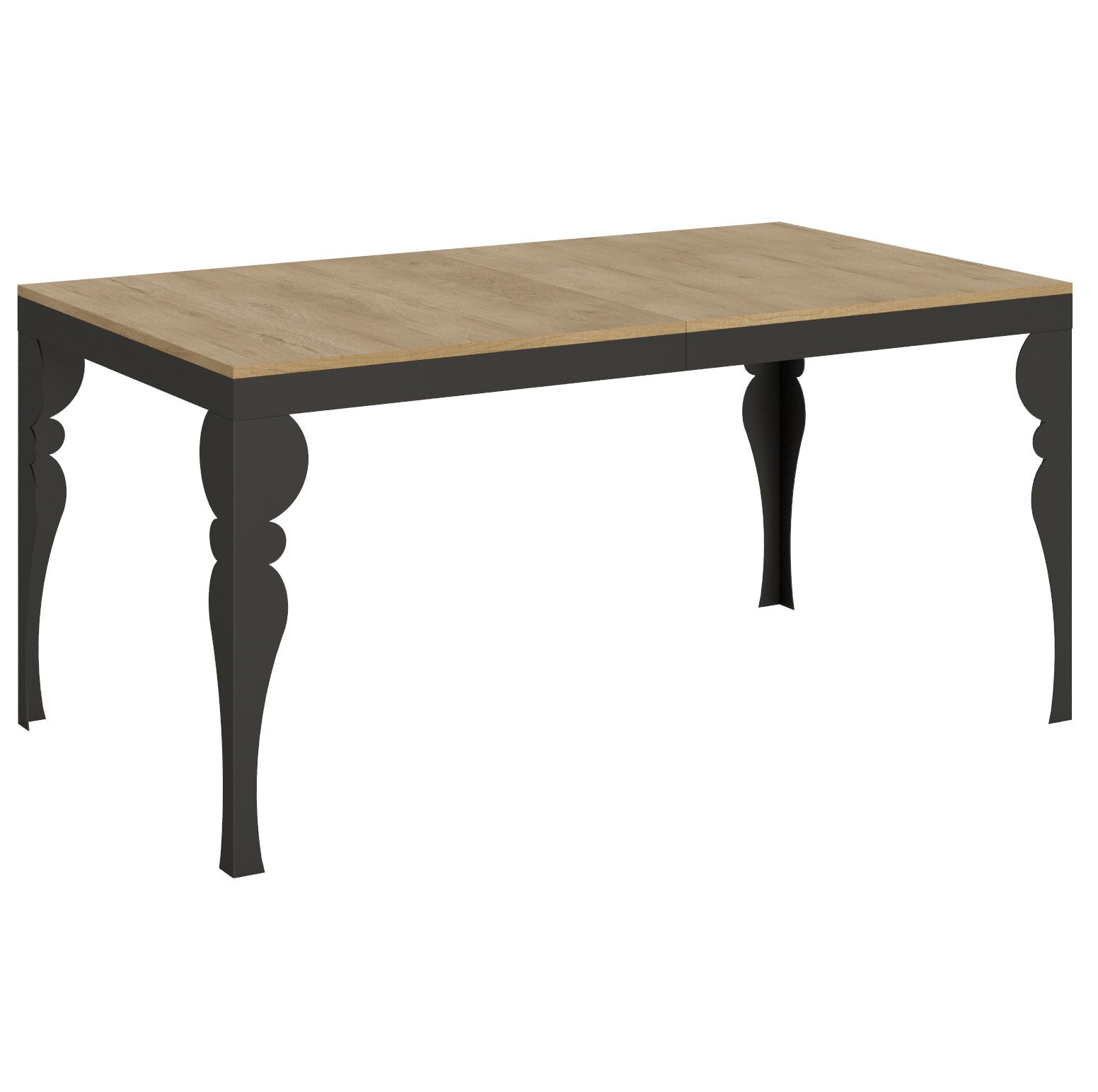 Stół rozkładany Paxon Evolution 90x160/264 cm, rama dąb naturalny antracyt