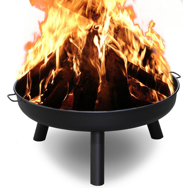 Tigela de fogo Cesto de fogo de 82 cm Cesto de plantas com base de renda Lareira com alças