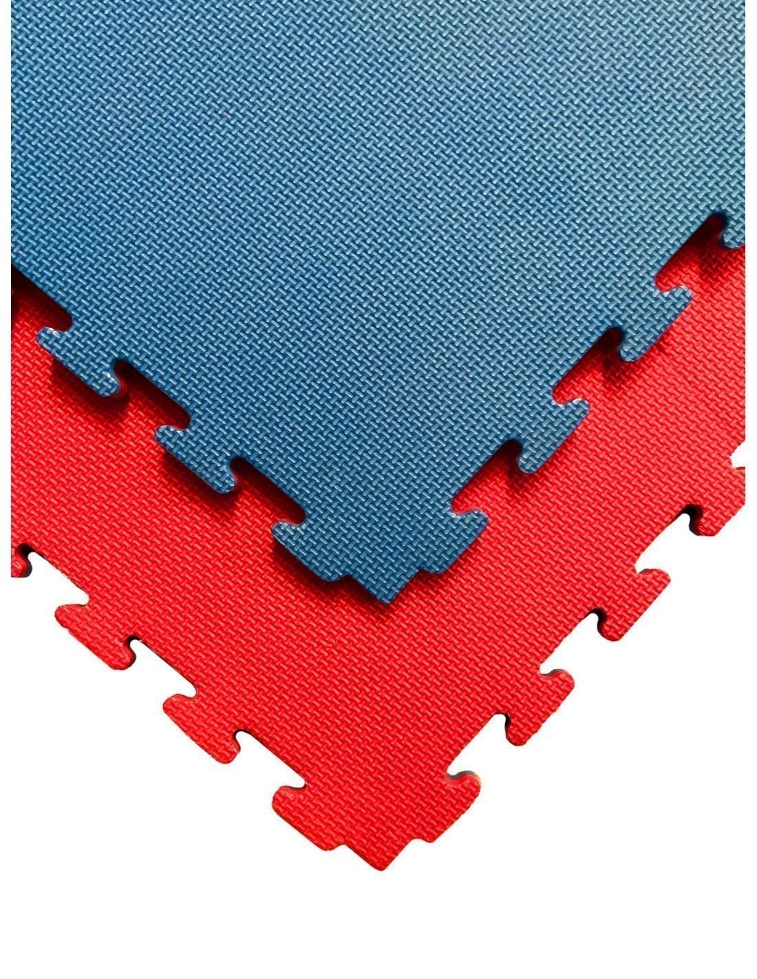 Jardin202 - tatami puzzle | lote x10 loseta - rojo/azul | esterilla reversible antideslizante | artes marciales, judo | espesor: 25mm () | espesor: 2