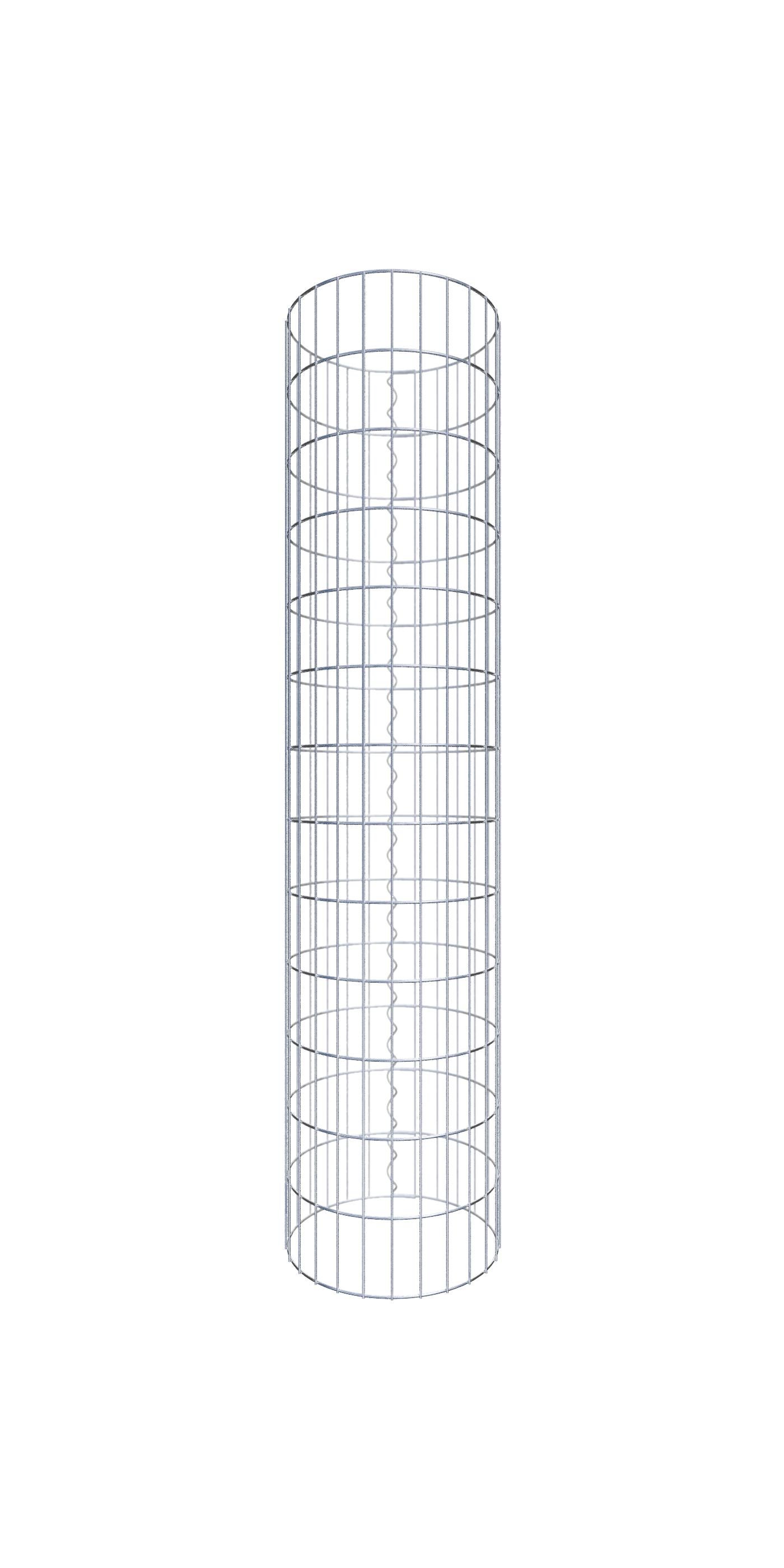 Kolumna gabionowa o średnicy 42 cm, okrągła MW 5 x 10 cm - Wysokość: 1,30 m