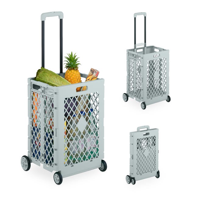 Chariot de Course Pliable - Poussette Marché Chariot de Course Pliable - Poussette Marché