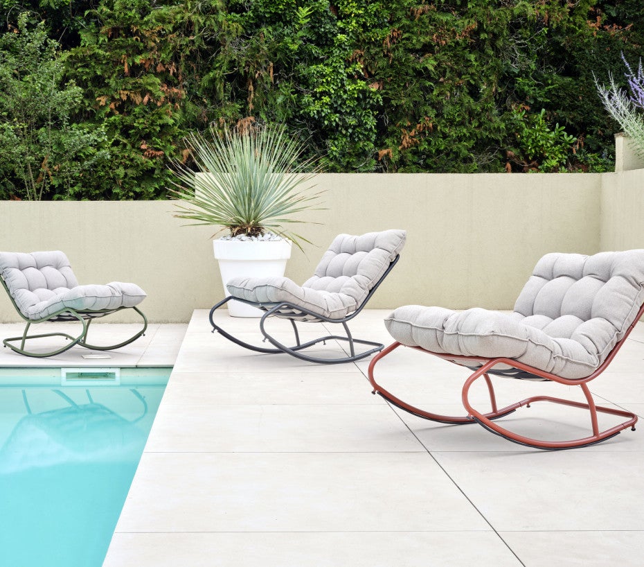 Fauteuil à bascule - 1 place - Terracotta - MADRID - 3