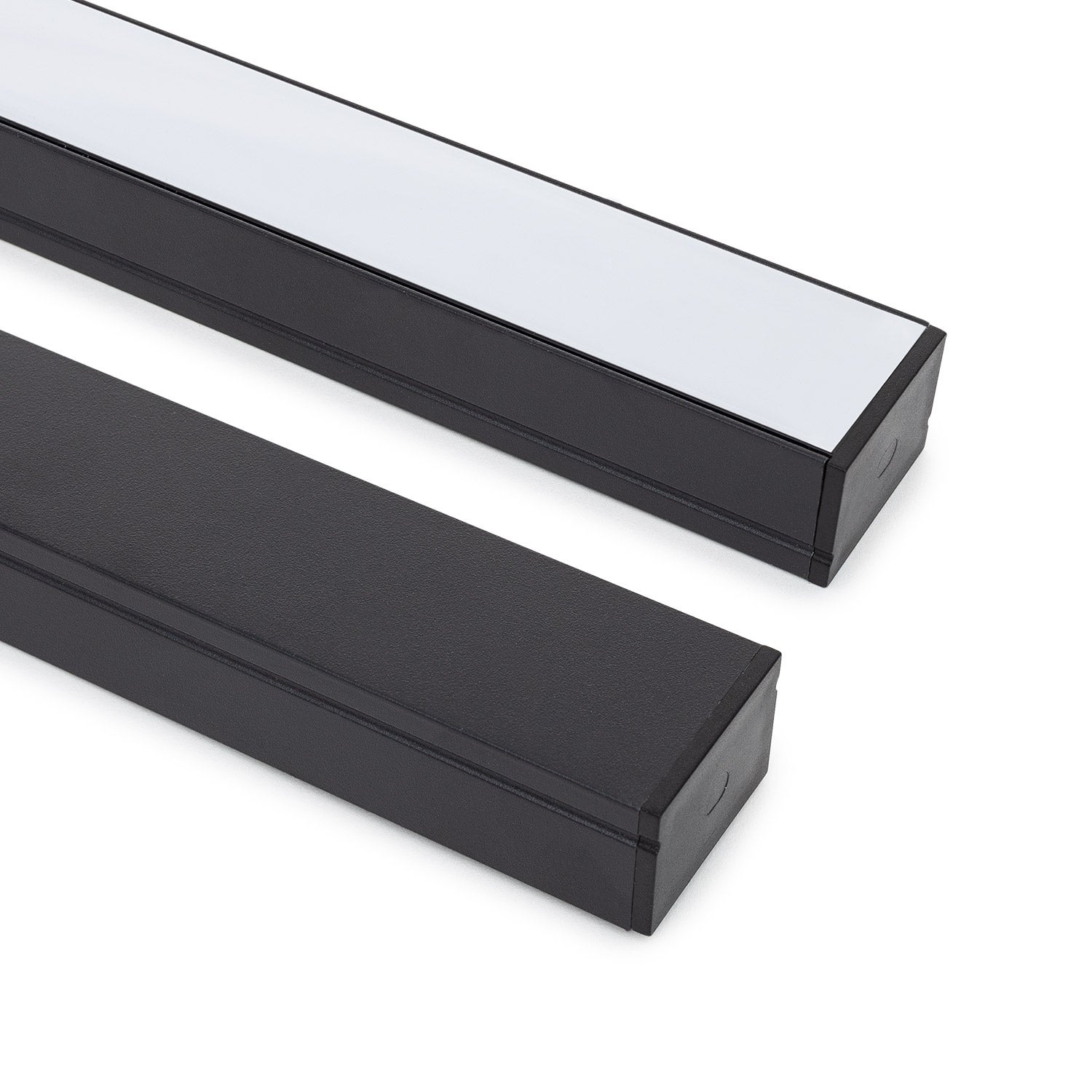 Ledkia Profilé Aluminium En Saillie Et Suspendu 2m Pour Ruban LED Jusqu 24 Mm