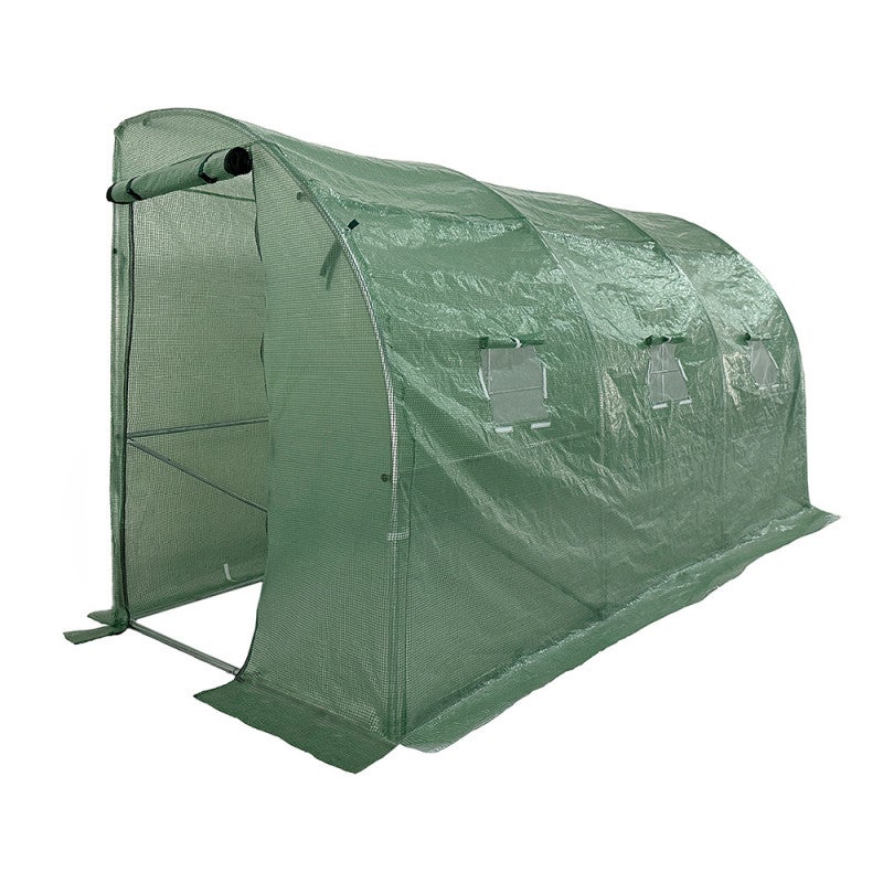 Tunel ogrodowy Przyścienny 4iQ Group 4x1,5m Zielony Folia