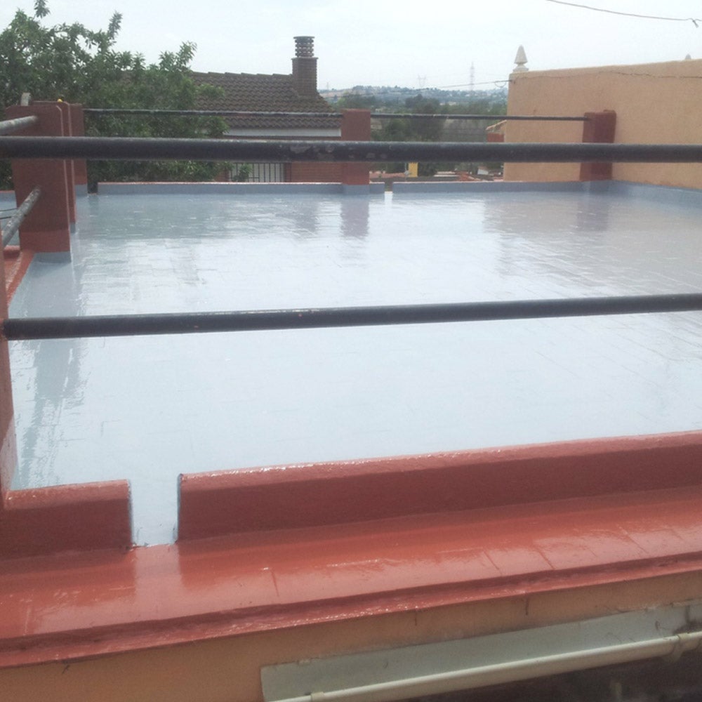 Acabado Alifático Finish Coat Cold Roof (5kg, Gris) - Capa final protectora y resistente para aplicar sobre poliuretano - 2