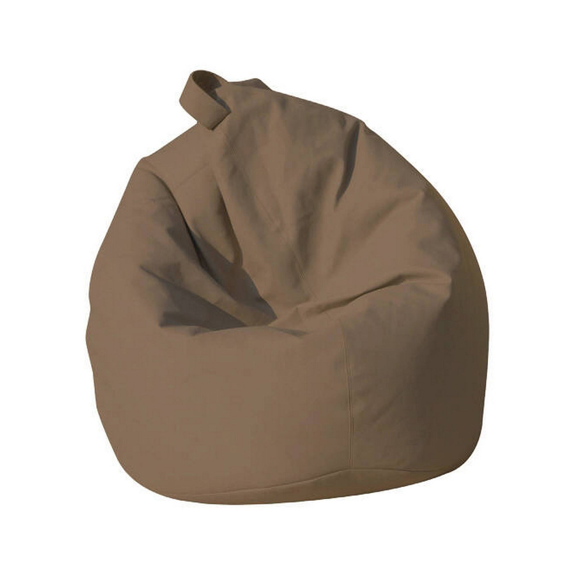 Puf abisso, sillón multiusos, puf, puf reposapiés, made in italy, 70x70 h110 cm, beige