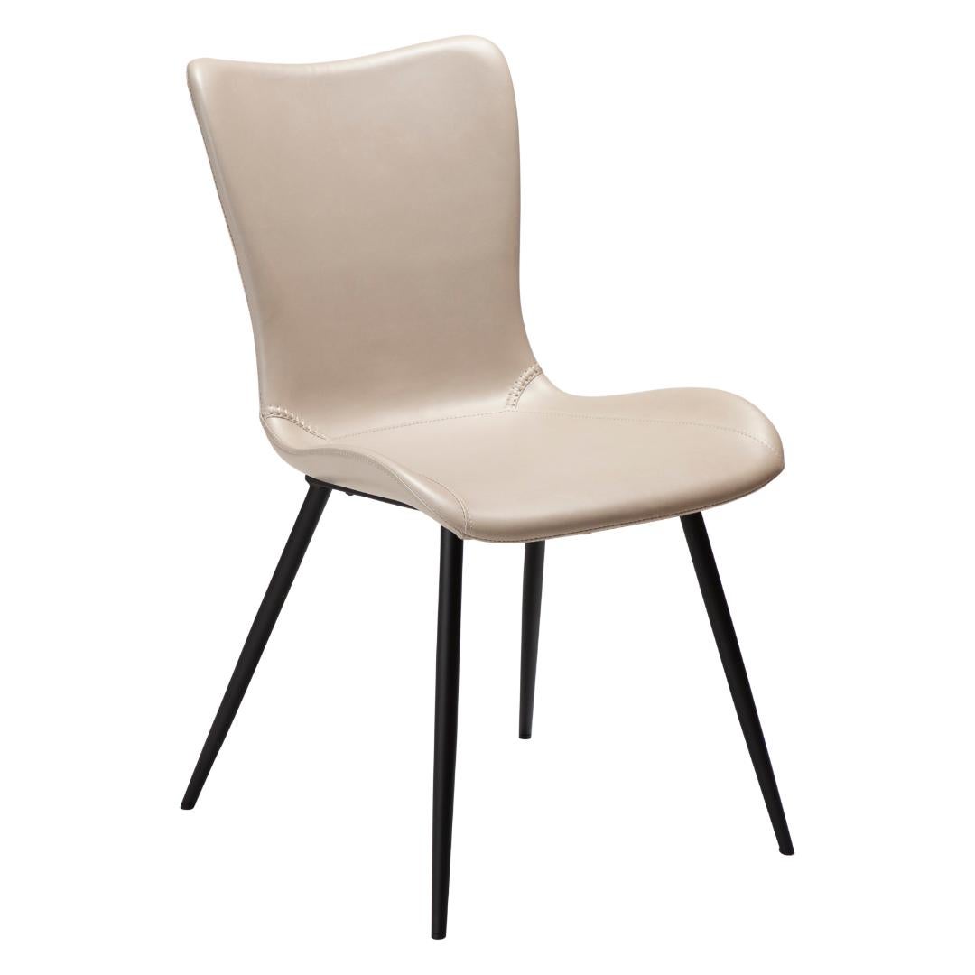 Medusa Dan-Form krzesło stołowe PU skóra sztuczna jasnobrązowy.