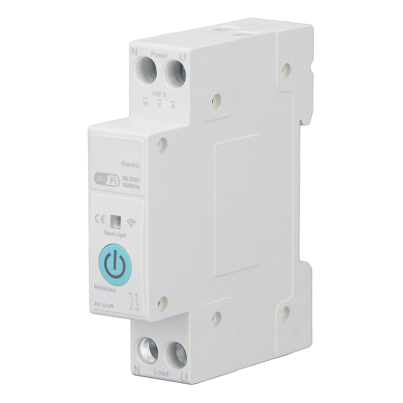 Disjoncteur intelligent WiFi avec comptage, Commutateur à commande à distance sans fil pour usage domestique, Montage DIN Rail, AC 90‑300V, 63A - 9
